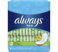 Always Maxi Size 2 Super Pads for Women, Without Wings