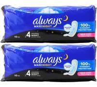 Always Maxi Profresh Night Sanitary Towels X9