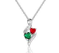 "always My Sister Forever My Friend" Birthstone Personalized 925 Sterling Silver Necklaces & Pendants Fine Jewelry