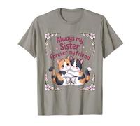 Always My Sister Forever My Friend Cats T-Shirt