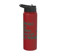 Always My Sister Forever My Friend Heart Stainless Steel Insulated Water Bottle