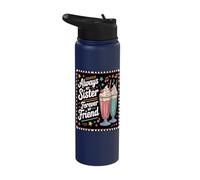 Always My Sister Forever My Friend Milkshakes Stainless Steel Insulated Water Bottle
