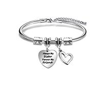 Always My Sister Forever My Friend Sister Heart Bracelet Jewellery Christmas Birthday Gift