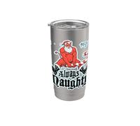 Always Naughty : Astra Zero Xmas Santa Devil Stainless Steel Insulated Tumbler