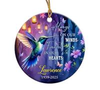 Always On Our Minds Forever In Our Heart Christmas Decorations Decorative Xmas Pendant Funny Xmas Hanging Ornament For Home Decor Wedding Party