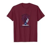 Always On Task Always Understanding Brain Lightbulb T-Shirt, Men, Burgundy, XXL