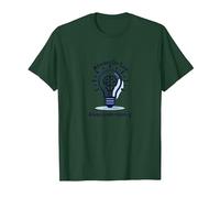 Always On Task Always Understanding Brain Lightbulb T-Shirt, Men, Forest Green, 3XL