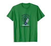 Always On Task Always Understanding Brain Lightbulb T-Shirt, Men, Kelly Green, M