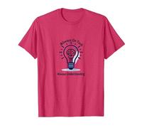 Always On Task Always Understanding Brain Lightbulb T-Shirt, Men, Red Heather, XL