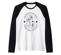 Always On Vacation Palm Tree Summer (Funny Travel Statement) Raglan Baseball Tee