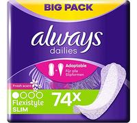 always Pantiliners Flexistyle Slim Fresh BigPack 74