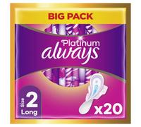 Always Platinum Long Size 2 Sanitary Towels Wings VP 20ct