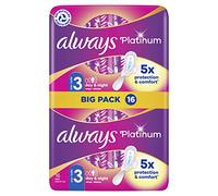 Always Platinum Night (Size 3) Sanitary Towels With Wings 16 Pads, Always Ultra's Best Comfort & Protection