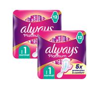Always Platinum Normal Sanitary Towels With Wings Size 1 12 Pads 12 Pad