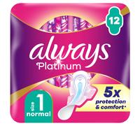 Always Platinum Normal Sanitary Towels With Wings Size 1 12 Pads