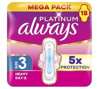 Always Platinum Sanitary Towels Day & Night Wings 18ct
