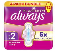 Always Sanitary Towels Platinum Long (Size 2) with Wings 18 Pads