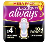 Always Platinum Sanitary Towels Secure Night Size 4 16ct
