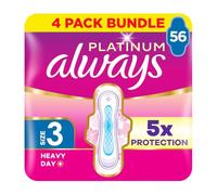 Always Platinum Night (Size 3) Wings 14 Pads x 4