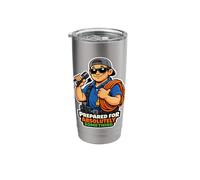 Always Prepared Dad with Extension Cord & Flashlight Stainless Steel Insulated Tumbler