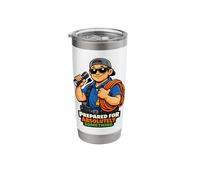 Always Prepared Dad with Extension Cord & Flashlight Stainless Steel Insulated Tumbler