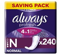 Always Profresh Normal Panty 240 Liners (48 x 5 Packs), Odour Neutralising Technology, for Maximum Daily Protection