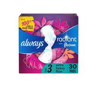 Always Radiant Feminine Pads for Women, Flexfoam Pads