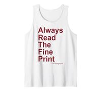 Always Read The Fine Print I'm Pregnant Expecting Womens Tank Top