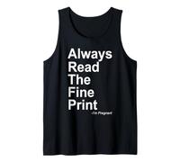 Always Read The Fine Print I'm Pregnant - Expecting Womens Tank Top