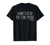 Always Read The Fine Print I'm Pregnant Pregnancy Reveal T-Shirt