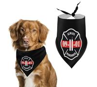 Always Remember 911 Dog Bandana Pet Scarf for Small Medium Large Dogs Triangle Bibs Photo Prop Gift