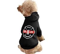 Always Remember 911 Dog Clothes Short Sleeve Pet Hoodie Cute Cat Costume Jacket Tee for Small Dogs XS