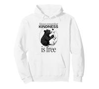 Always Remember Kindness Is Free (Cute Bear Graphic) Pullover Hoodie