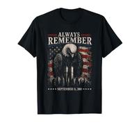 Always Remember September 11 2001 Memorial Day America Flag T-Shirt
