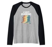 Always Running Retro Runner Silhouette Raglan Baseball Tee