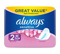 Always Sensitive Long Ultra (Size 2) Sanitary Towels Wings 12 Pads