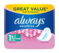 Always Sensitive Normal Ultra (Size 1) Sanitary Towels Wings 14 Pads