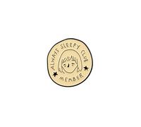 Always Sleepy Club Member Minimal Cute Face Enamel Pin, Funny Tired Mood Pin Brooch, Cute Exhausted Humor Brooch Badge For Sleep Lover Sleepy Person, Low Energy Humor Lapel Badges, Work Fatigue Gift
