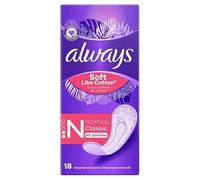 Always Soft Like Cotton Normal Panty Liners 18 Liners | Case of 8