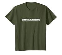 Always Stay Golden T-Shirt, Kids, Olive, 12 Years