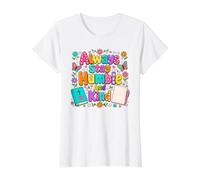 Always Stay Humble and Kind About Kindness Value Graphic T-Shirt, Women, White, L