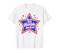Always Stay Humble and Kind Value Graphic T-Shirt, Men, White, XL