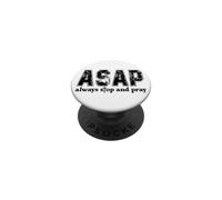 Always Stop and Pray Faith Motivational Quote Design PopSockets Adhesive PopGrip
