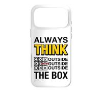 Always Think Outside the Box Illustration Graphic Designs Case for iPhone 17 Pro Max