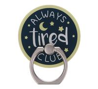Always Tired Club Night Sky Phone Ring Holder Grip Finger 360 Mount Stand Mobile Universal Loop for All Smartphones