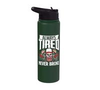 Always Tired Never Broke Entrepreneur Stainless Steel Insulated Water Bottle