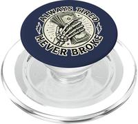 Always Tired Never Broke Funny Bitcoin Money PopSockets PopGrip for MagSafe