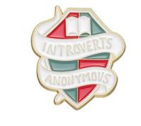 Always tired pin, pin for the social battery, statement brooch with saying, Klein, Non-precious metal