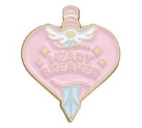 Always tired pin, pin for the social battery, statement brooch with saying, Klein, Non-precious metal