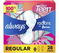 Always Totally Teen Radiant Infinity Pads 28 Count